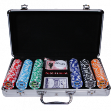 Набор для Покера 300 фишек в металлическом кейсе в ассортименте